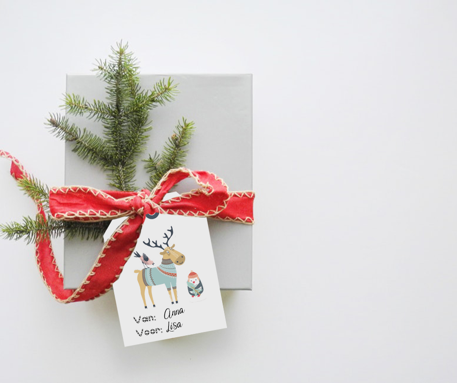 Salino Secret Santa ♥ 6 leuke nametags om aan je pakjes te hangen