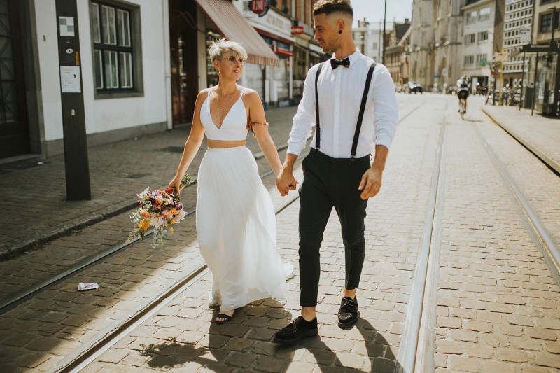 REAL WEDDING Het Urban Jungle trouwfeest van Lieselot en Nick